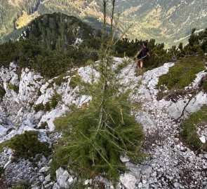 Descent from Mala Baba 2 018 m above sea level