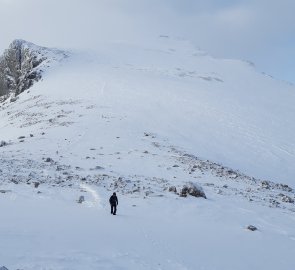 Závěrečný výstup z Keilhaus topp na Galdhøpiggen