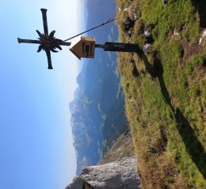 Vrcholový kříž na Edelweisskogelu