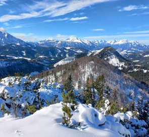 Výhled směr Pyhrgas a Totes Gebirge