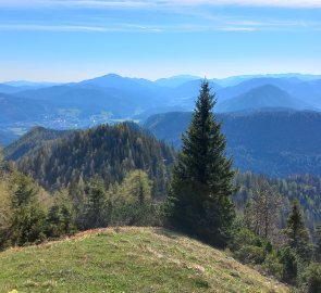 Pod Falscher Kogel - pohled na Mariazell