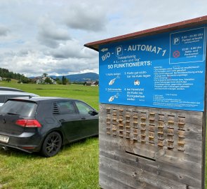 Parkoviště - parkovací bio-automat