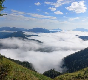 Sea of Fog - view northwards