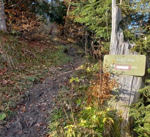 Start of the Jägersteig at Hönndlalm