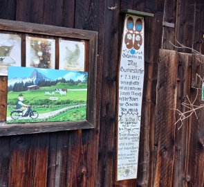 Totenbrett at the Seehaus - the memory of an old man, whom even death did not separate from his beloved motorcycle