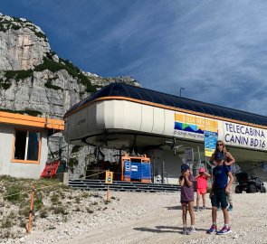 Upper station of the cable car