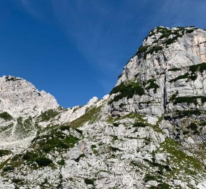 Mount Bila Pec and the saddle below it