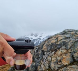 Vrcholové espresso prostě nesmí chybět ani na Aljašce.