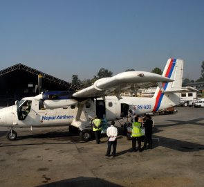 Aeroplán, který nás bezpečně dopravil z Kathmandu do Lukly