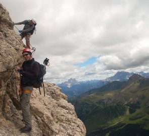 Ferrata Cesare Piazzetta in the Dolomites