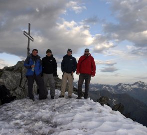 Vrchol Grosser Knallstein 2599 m n. m. ve Schladmingských Taurách