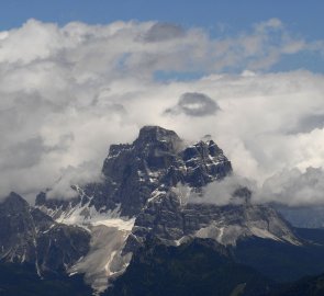 Pohled na Monte Pelmo 3 168 m n. m.