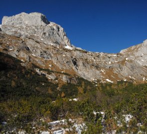 Pohled na Zagel Kogel z doliny Trawiestal
