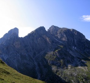 Cíl našeho treku - hora Monte Cernera 2 664 m n. m.