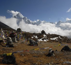 Vysokohorské sedlo Thokla Pass, cca 4 800 m n. m.