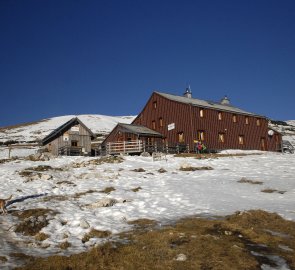 Výstup k chatě Graf Meran Haus