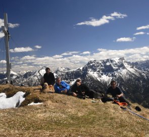 Vrchol hory Grosses Maiereck 1 764 m n. m. Ennstálských Alpách
