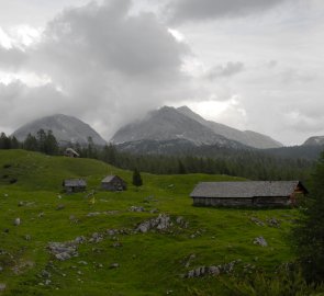 Salaše a Warscheneck v blížící se bouři