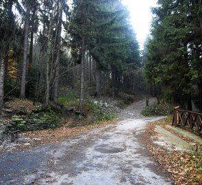 Druhá možnost doplnění tekutin cestou na Lysou horu z Ostravice