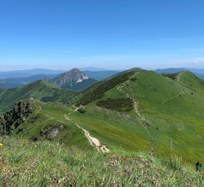 The ridge of Malá Fatra, Velký Rozsutec in the background