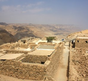 The ruins of Masada Fortress in Israel