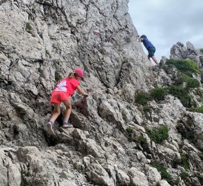 Ferrata na horu Cima del Cacciatore