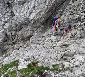 Ferrata na horu Cima del Cacciatore