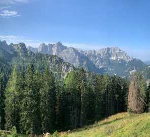 View of the Italian Julian Alps