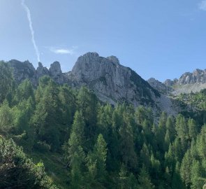 View of the Cima del Cacciatore