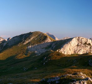 Maglić Mountains, on the left Bioč Mountains