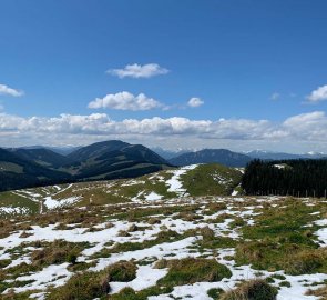 Pohled na hory Osser a Hochlantsch