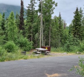 Campsite by the car park.