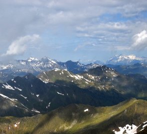 Pohled na Dachstein a Schladminské Taury