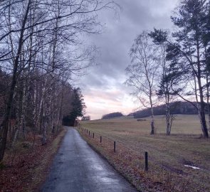 Cesta zpět do vesnice Provodín